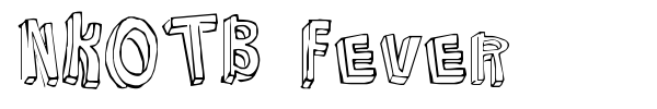 NKOTB Fever font preview